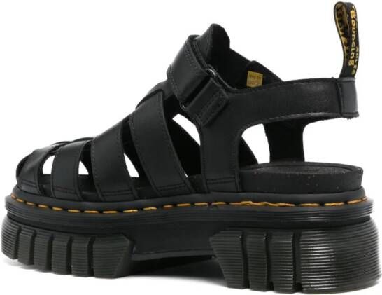 Dr. Martens Ricki leren sandalen Zwart