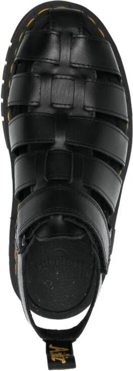 Dr. Martens Ricki leren sandalen Zwart