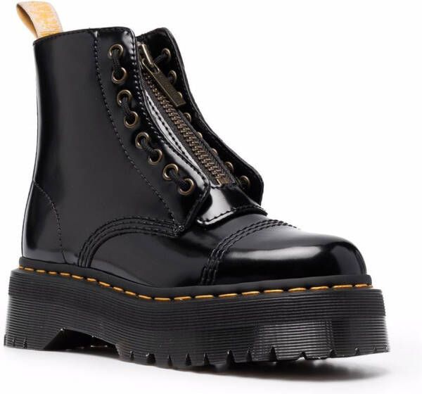 Dr. Martens Sinclair leren laarzen Zwart