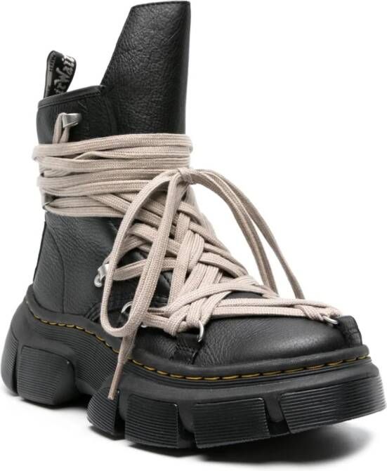 Dr. Martens x Rick Owens 1460 laarzen met plateauzool Zwart