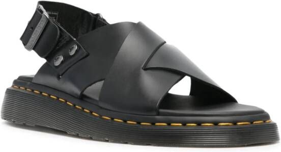 Dr. Martens Zane Brando leren sandalen Zwart