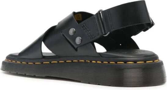 Dr. Martens Zane Brando leren sandalen Zwart