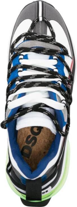 DSQUARED2 Bubble leren sneakers Blauw