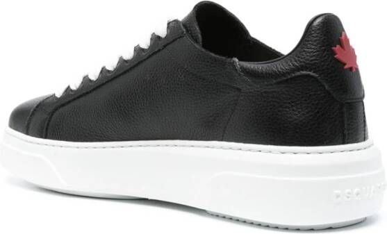 DSQUARED2 Bumper leren sneakers Zwart