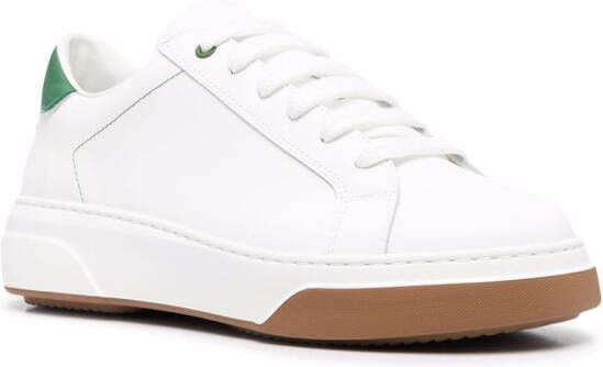 DSQUARED2 Bumper leren sneakers Wit