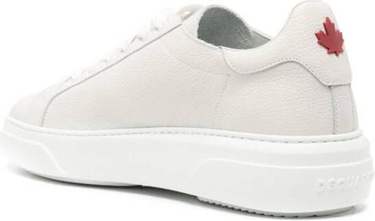 DSQUARED2 Bumper leren sneakers Wit