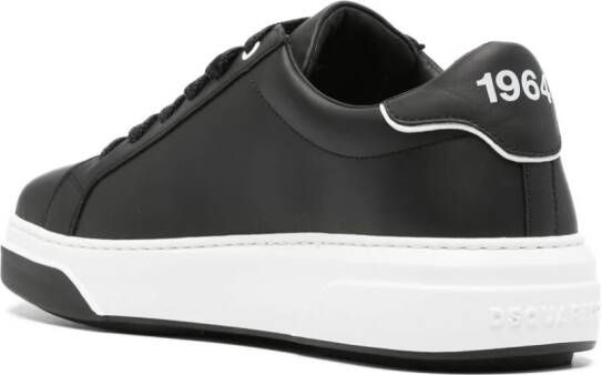 DSQUARED2 Bumper leren sneakers Zwart