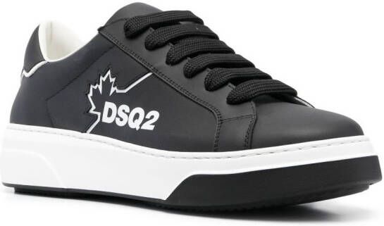 DSQUARED2 Bumper sneakers met logoprint Zwart