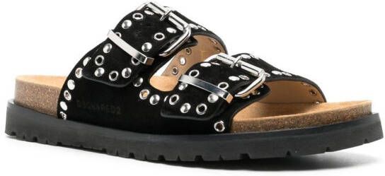 Dsquared2 Sandalen met dubbele gesp Zwart