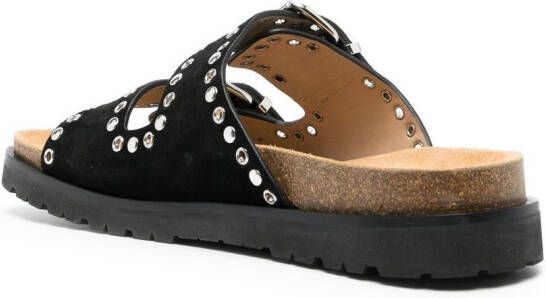 Dsquared2 Sandalen met dubbele gesp Zwart