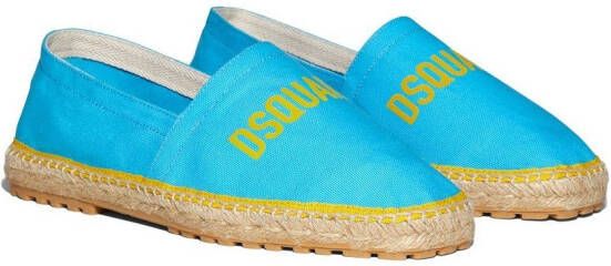 Dsquared2 Espadrilles met logoprint Blauw