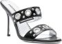 DSQUARED2 Gothic leren sandalen Zwart - Thumbnail 2