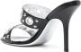 DSQUARED2 Gothic leren sandalen Zwart - Thumbnail 3