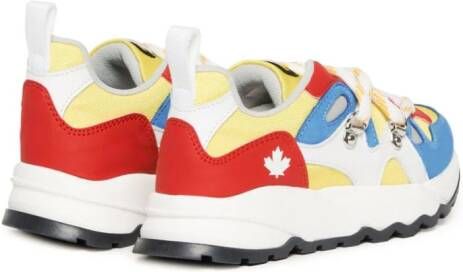 Dsquared2 Kids Sneakers met colourblocking Rood