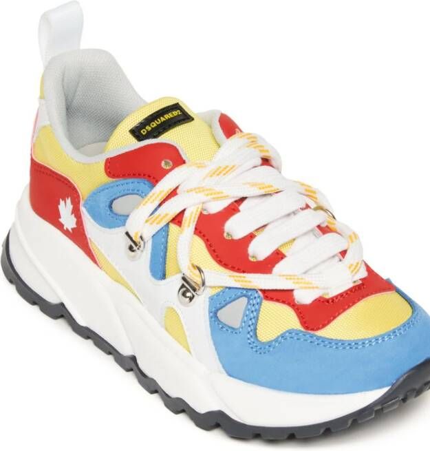 Dsquared2 Kids Sneakers met colourblocking Rood