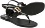 DSQUARED2 KIDS Sandalen met logoplakkaat Zwart - Thumbnail 2