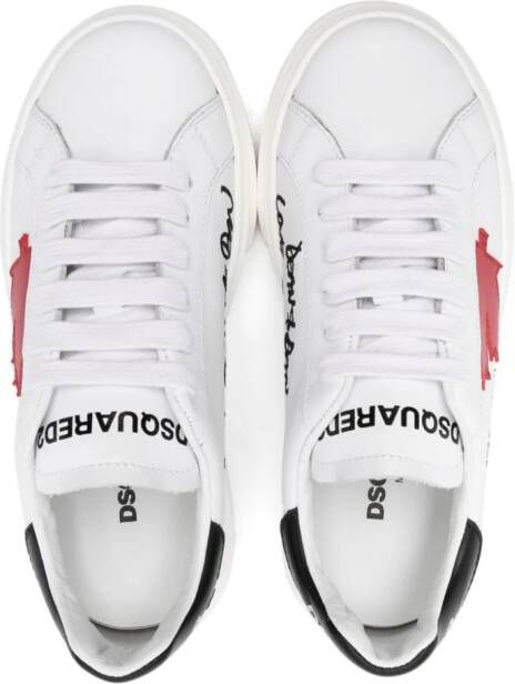 Dsquared2 Kids Sneakers met print Wit