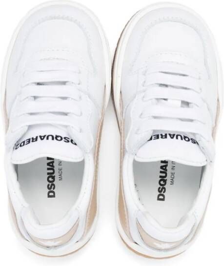 Dsquared2 Kids Leren sneakers Wit