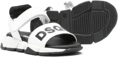 Dsquared2 Kids Sandalen met logoprint Wit