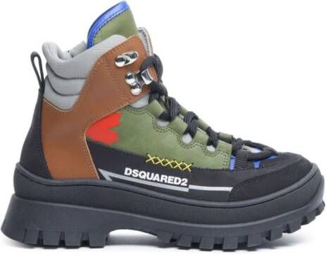 Dsquared2 Kids Sneakers met colourblocking Groen