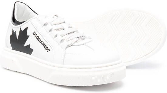 DSQUARED2 KIDS Sneakers met logoprint Wit