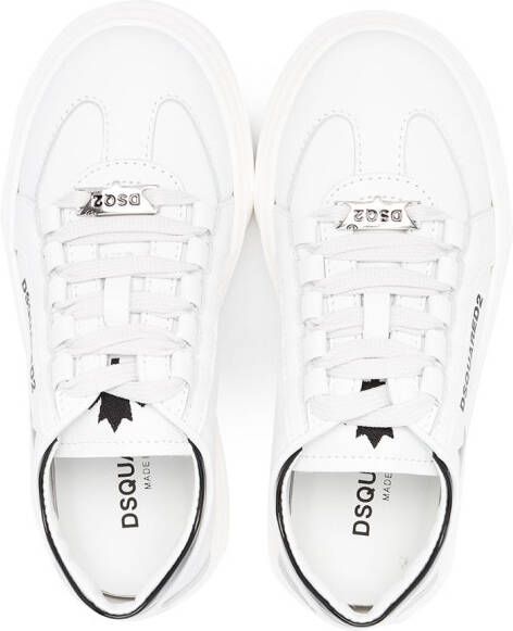 DSQUARED2 KIDS Sneakers met logoprint Wit