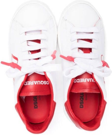 DSQUARED2 KIDS Sneakers met logoprint Wit