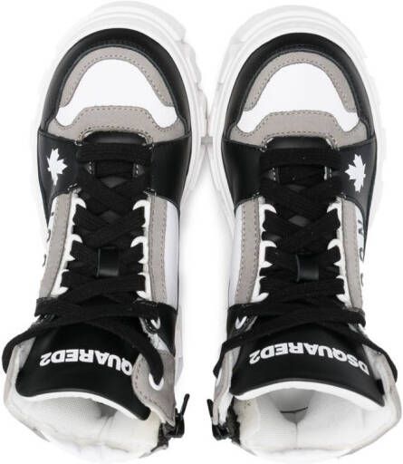 Dsquared2 Kids Sneakers met plateauzool Zwart