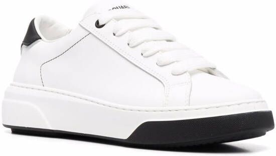 DSQUARED2 Leren sneakers Wit