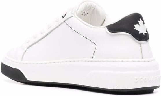 DSQUARED2 Leren sneakers Wit