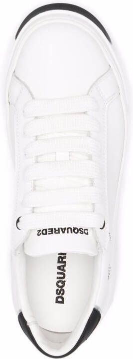 DSQUARED2 Leren sneakers Wit