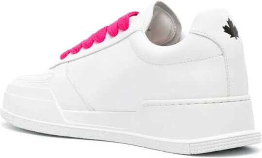 DSQUARED2 Leren sneakers Wit