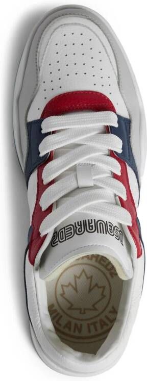 DSQUARED2 Leren sneakers Wit