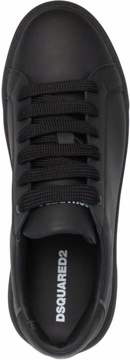 DSQUARED2 Leren sneakers Zwart