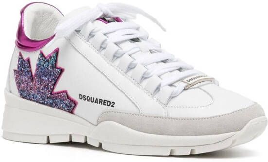 DSQUARED2 Sneakers met logoprint Wit