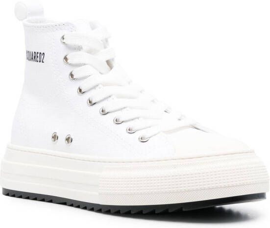 DSQUARED2 Sneakers met plateauzool Wit