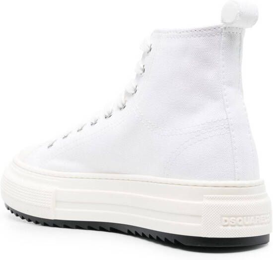 DSQUARED2 Sneakers met plateauzool Wit