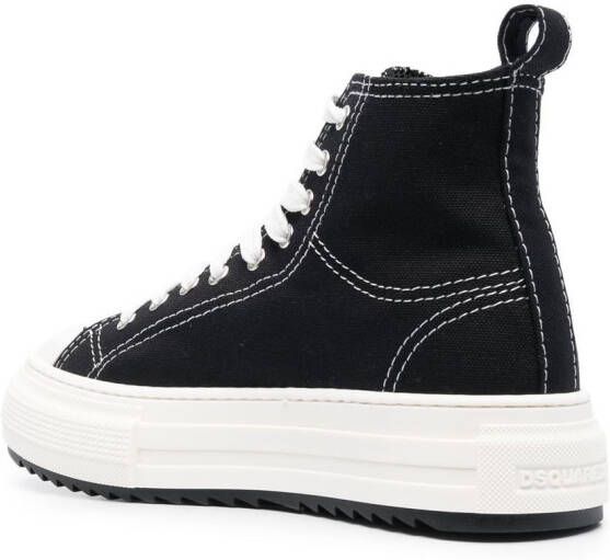 Dsquared2 Sneakers met plateauzool Zwart