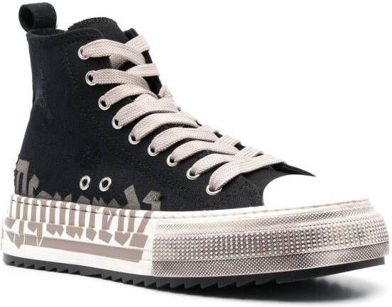 DSQUARED2 Sneakers met plateauzool Zwart