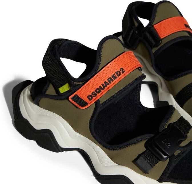 Dsquared2 Sandalen met klittenband Groen