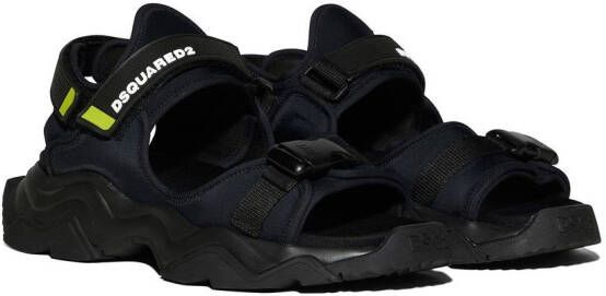 Dsquared2 Sandalen met klittenband Zwart