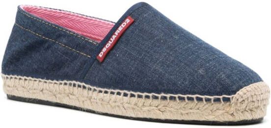 Dsquared2 Denim espadrilles Blauw