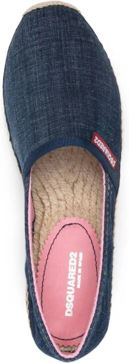 Dsquared2 Denim espadrilles Blauw