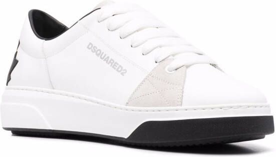 DSQUARED2 Sneakers met contrasterende hak Wit