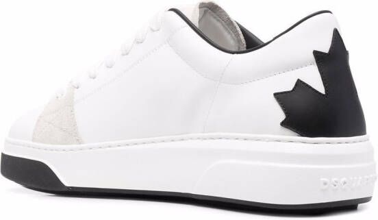 DSQUARED2 Sneakers met contrasterende hak Wit