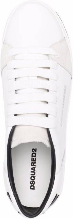 DSQUARED2 Sneakers met contrasterende hak Wit