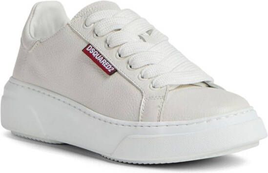 DSQUARED2 Sneakers met logo-reliëf Wit