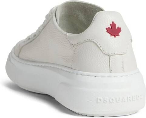 DSQUARED2 Sneakers met logo-reliëf Wit