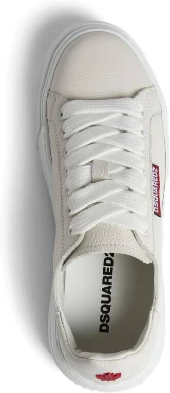 DSQUARED2 Sneakers met logo-reliëf Wit