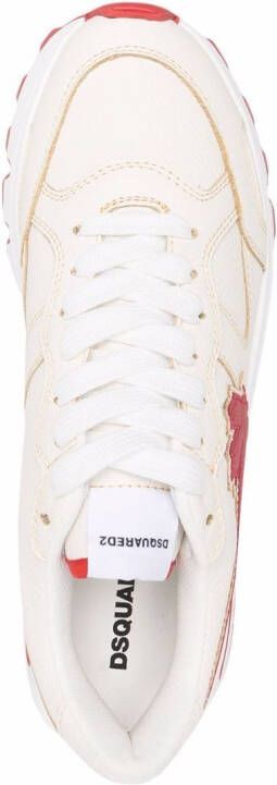 DSQUARED2 Sneakers met logopatch Wit